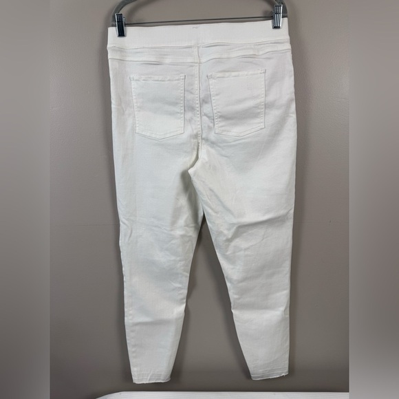 Spanx Shapewear everywhere White High-Waisted raw hem jeggings size XL lined - Picture 4 of 12